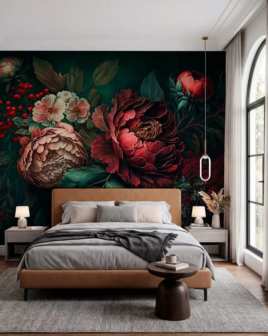 wall murals Evening garden u75412