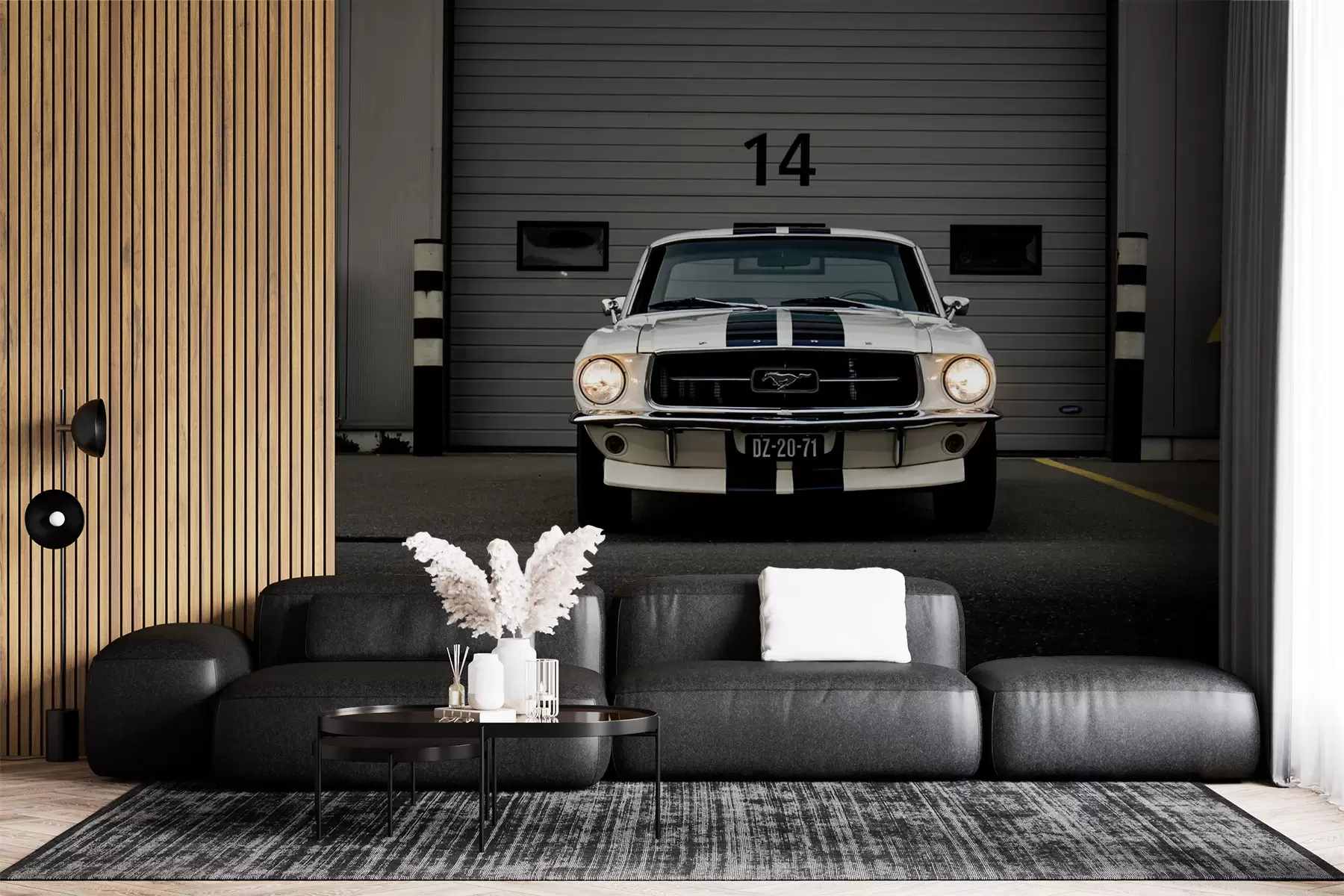 wall murals 1970 Ford Mustang u95536
