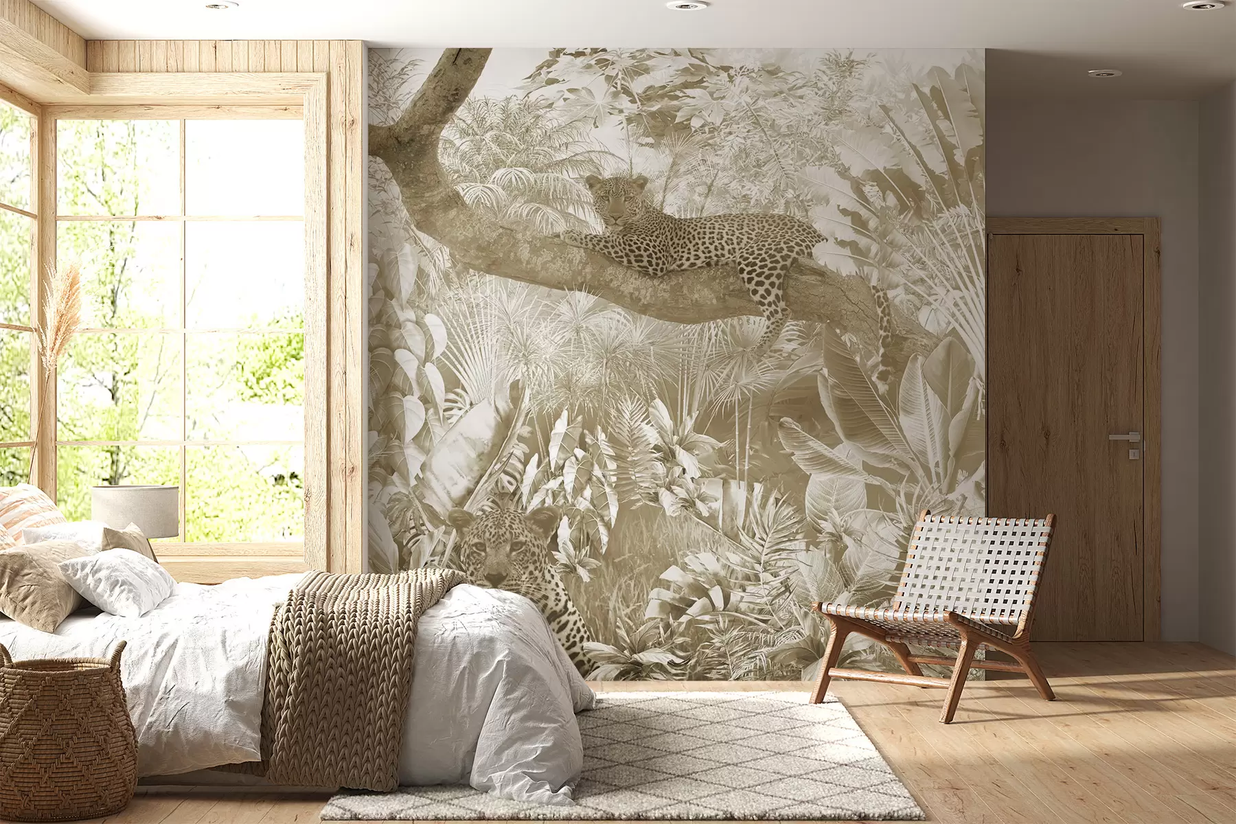 wall murals A large white hydrangea flower u94280