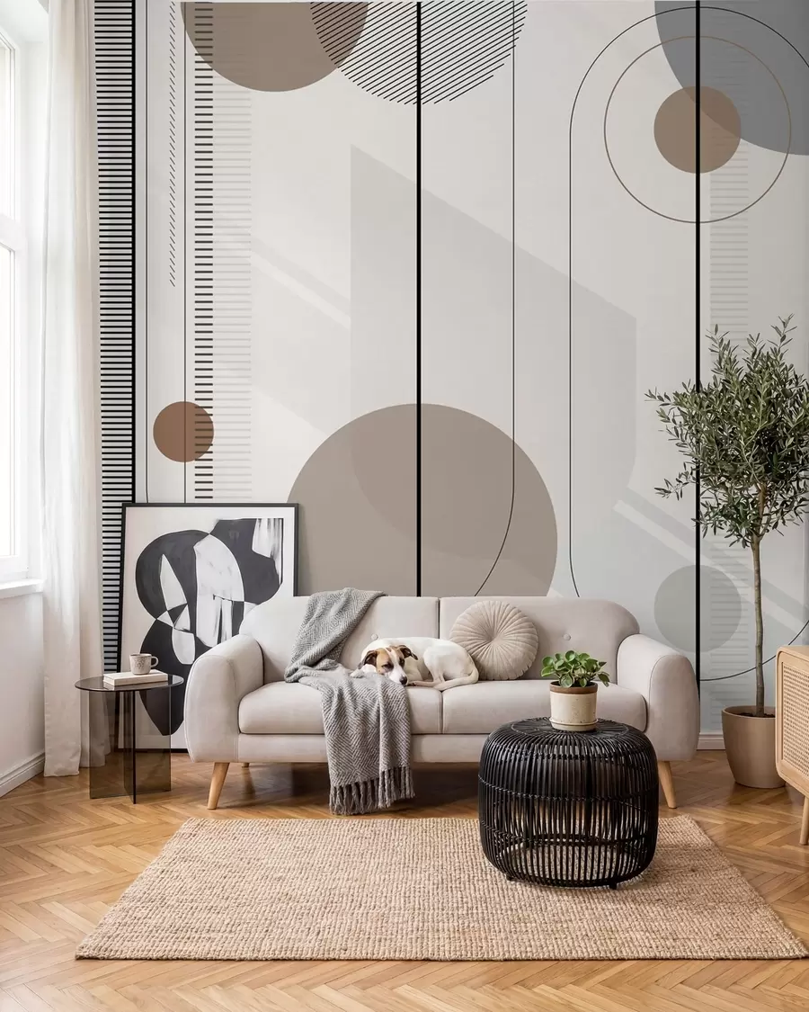 wall murals geometric abstraction u95379