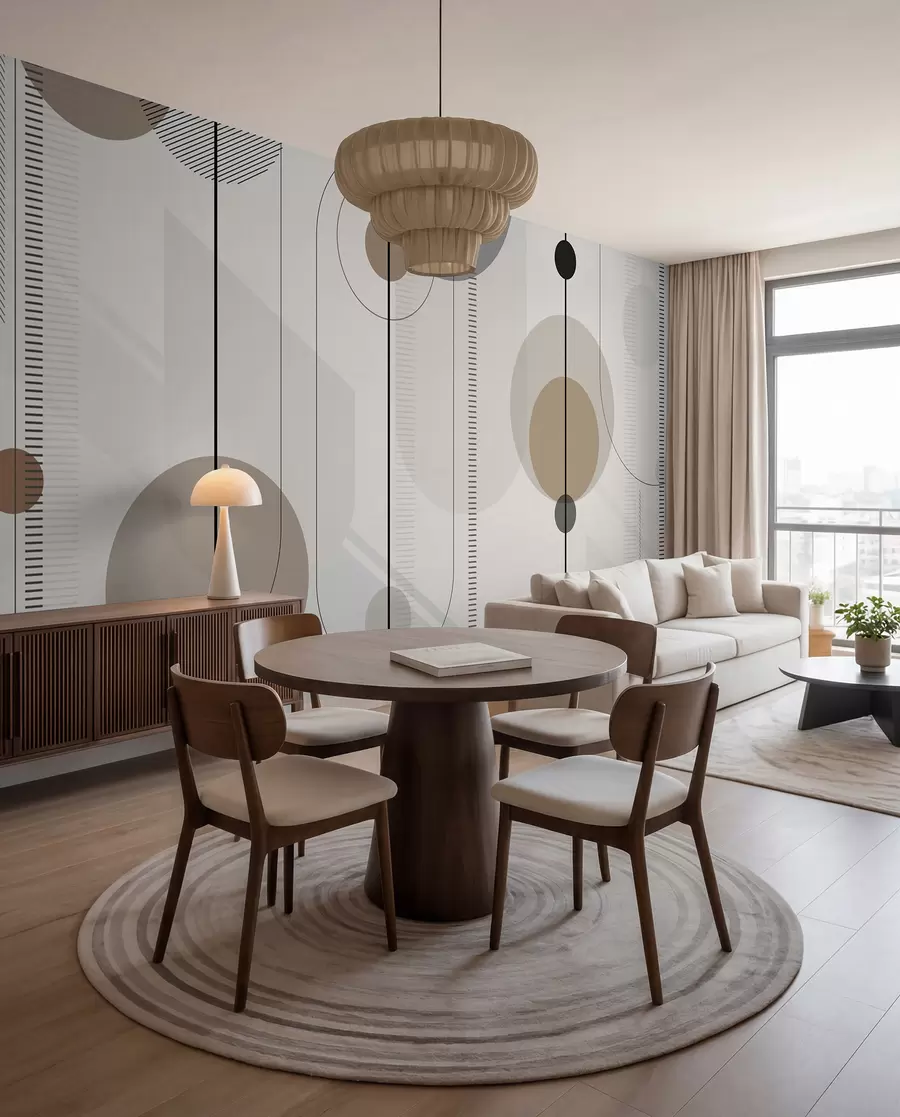 wall murals geometric abstraction u95379