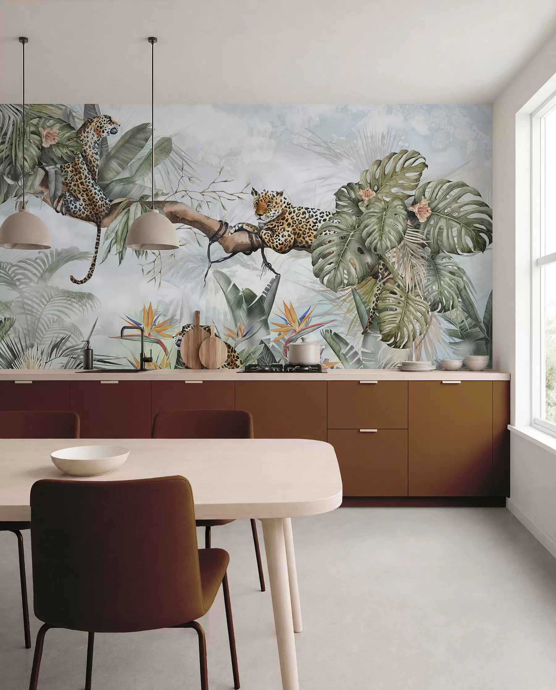 wall murals Tigers in the tropics u95709