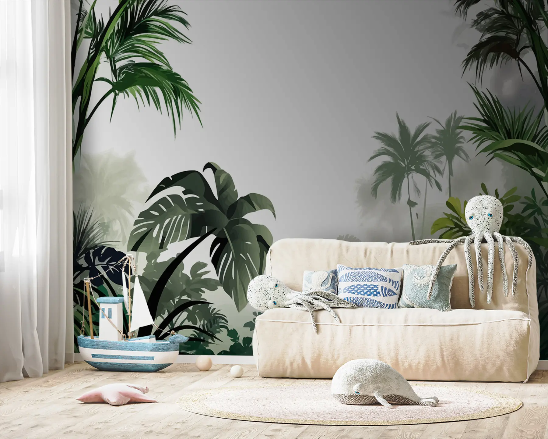 wall murals Variety of tropical plants u95713