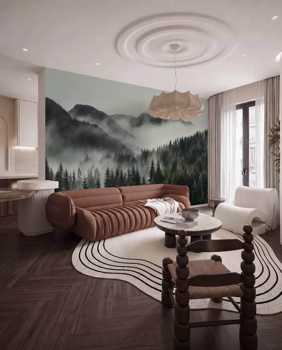 wall murals Mountain landscape and peace u96027