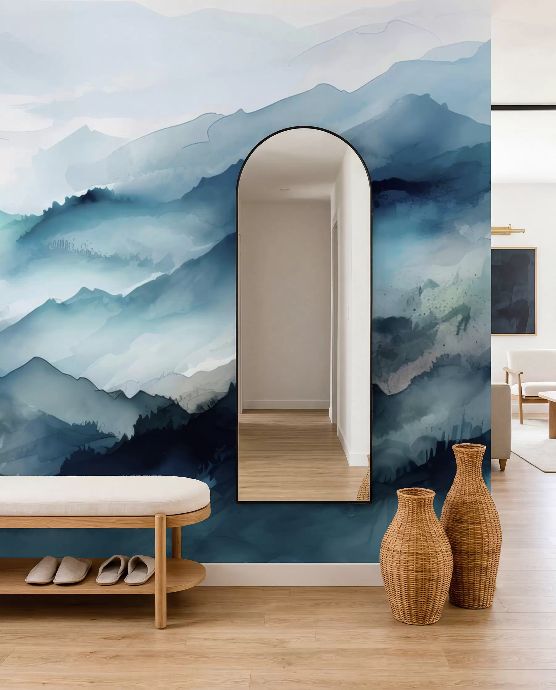 wall murals Mountain landscape charm u96032