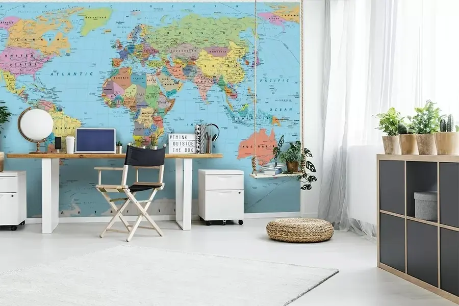 wall murals World map u13370