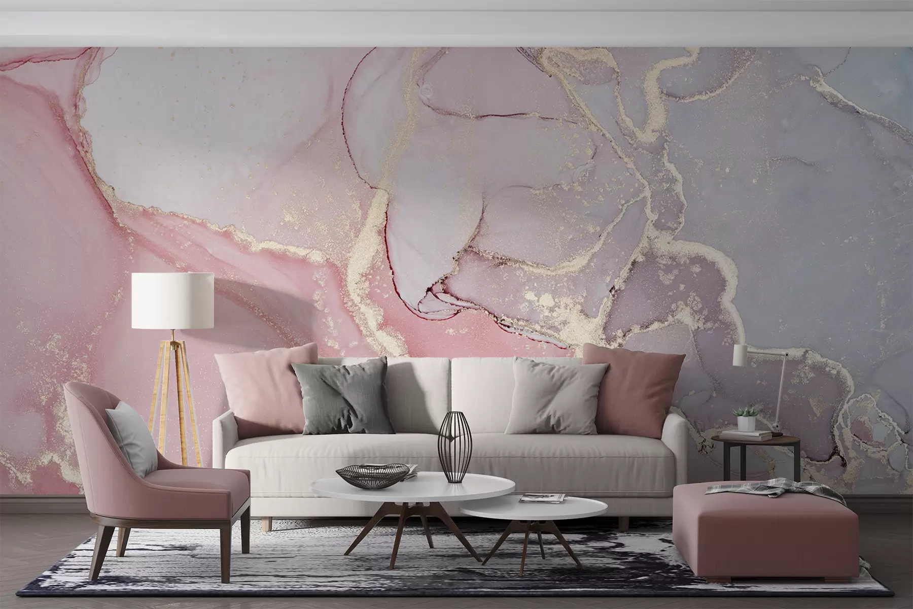 wall murals Rose marble u13857