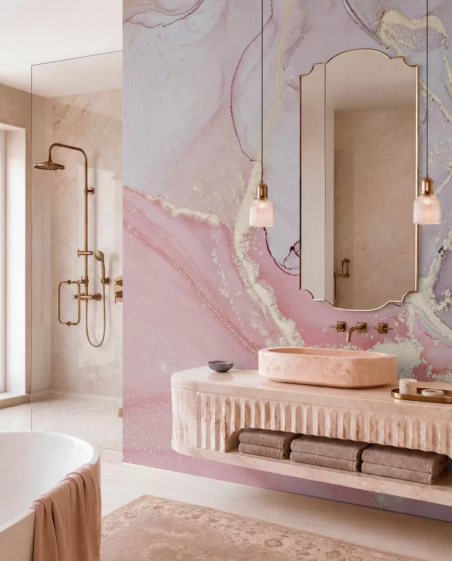 wall murals Rose marble u13857
