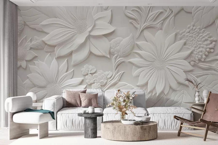 wall murals 3-D flowers u96695
