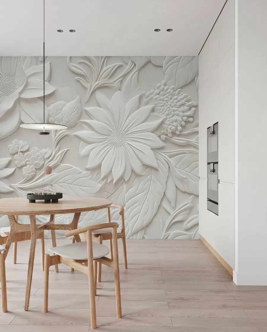 wall murals 3-D flowers u96695