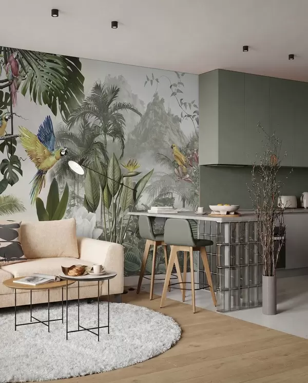 Parrot wall murals