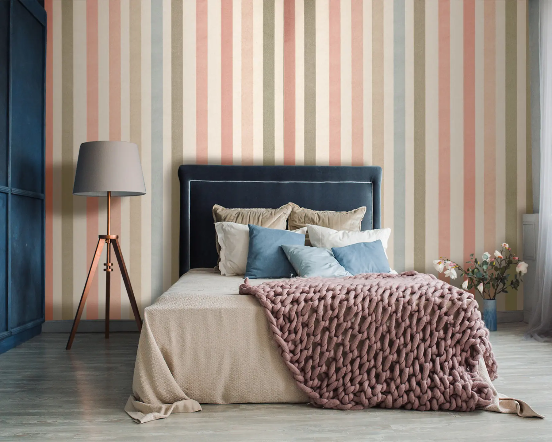 wall murals Striped wallpaper u96795