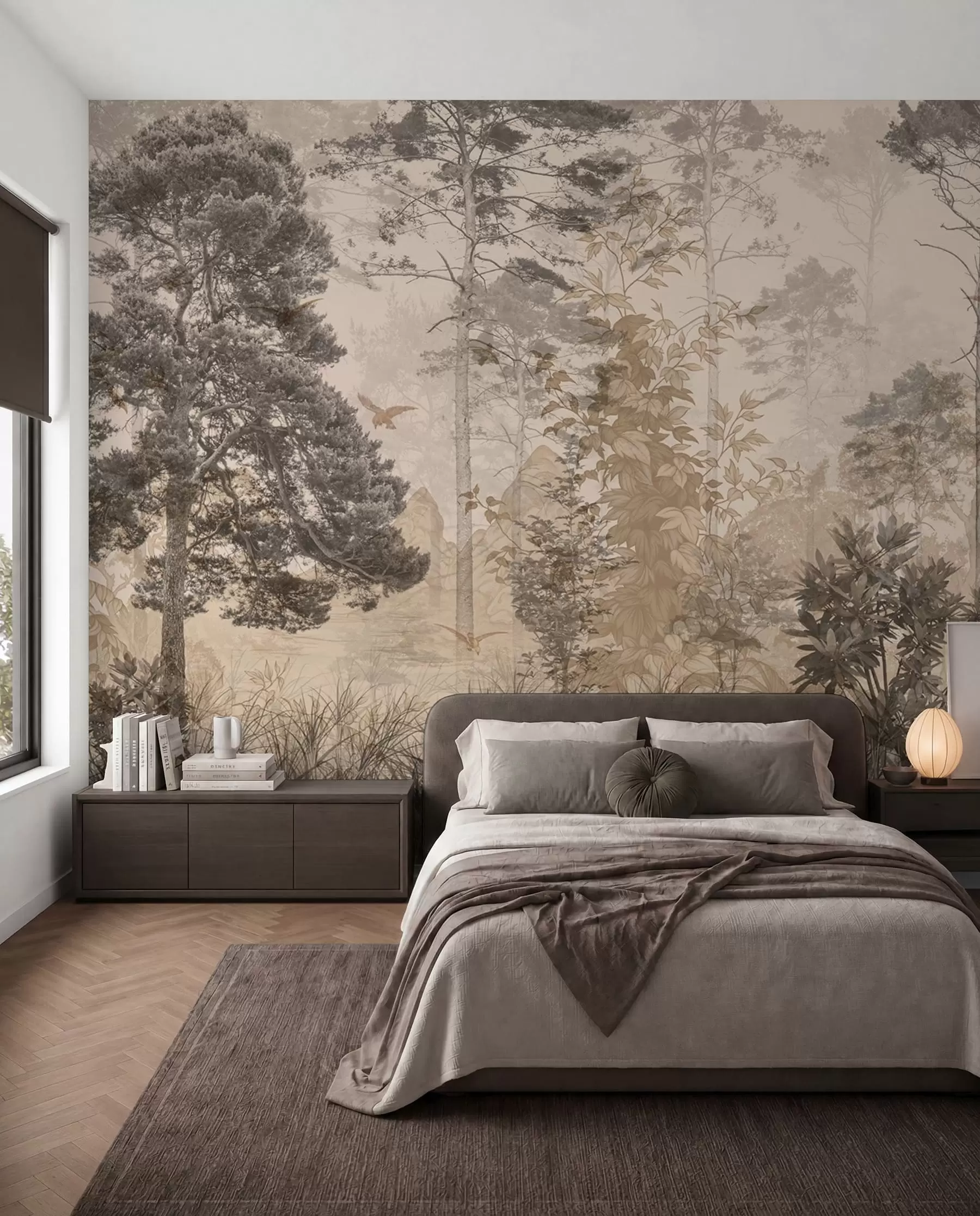 wall murals Grunge forest u97057