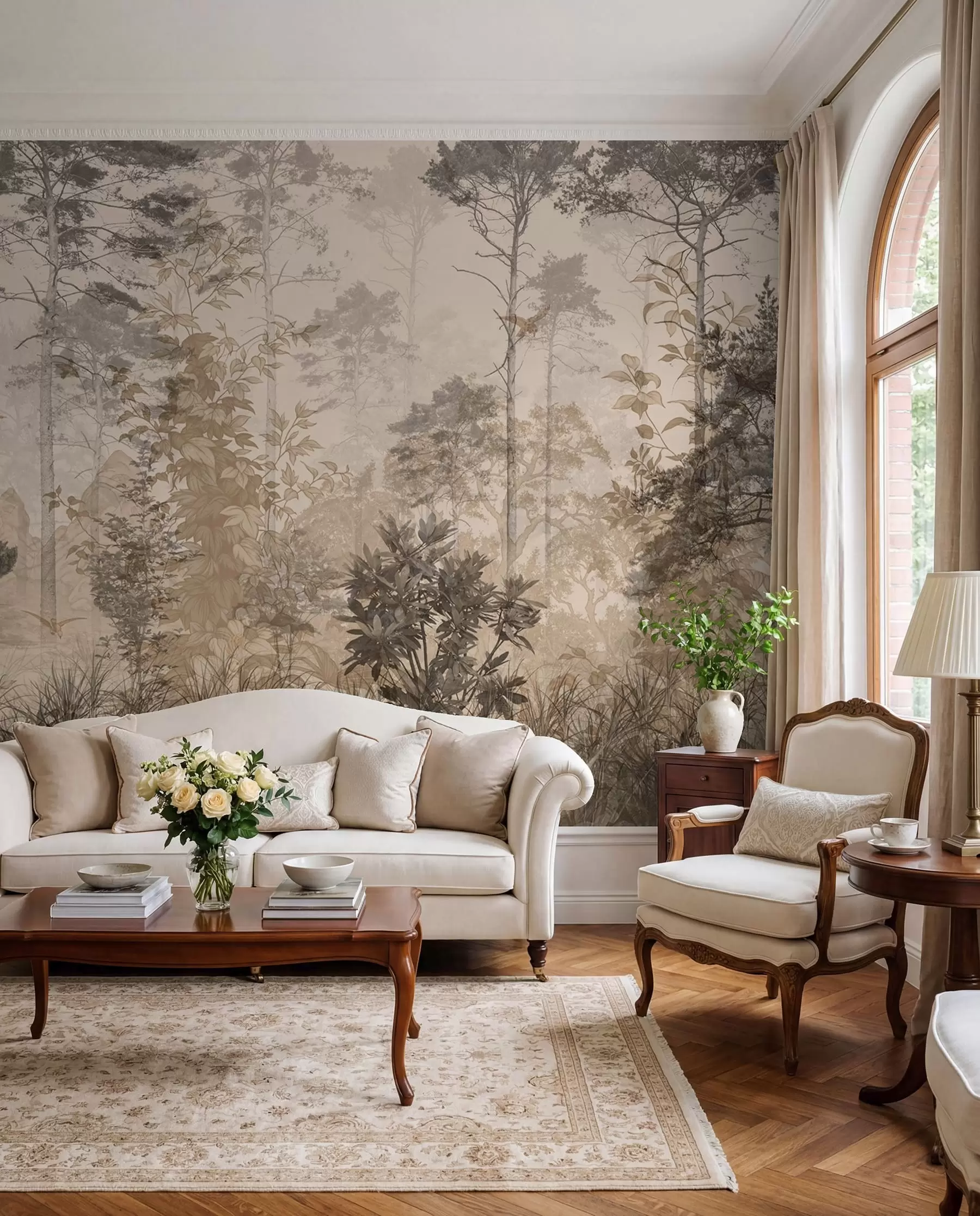 wall murals Grunge forest u97057