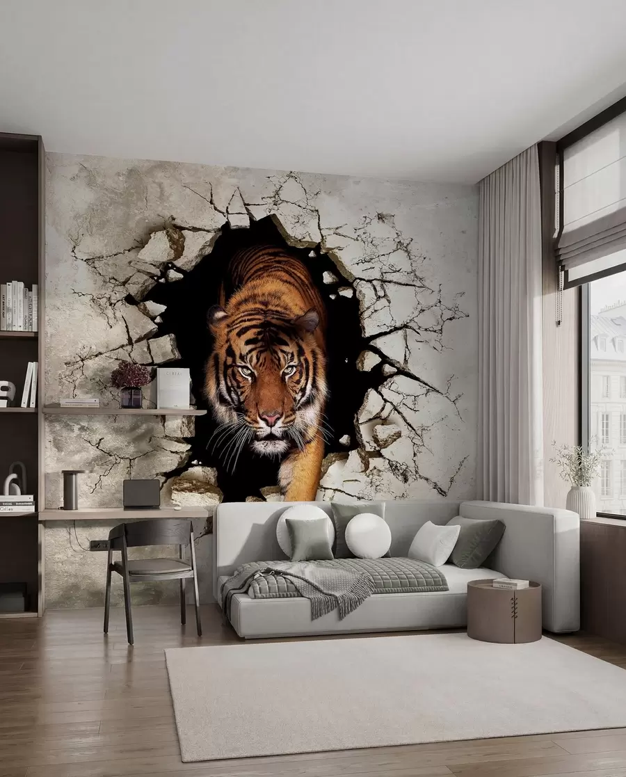 wall murals 3D tiger u97031