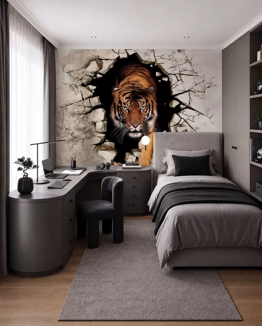 wall murals 3D tiger u97031