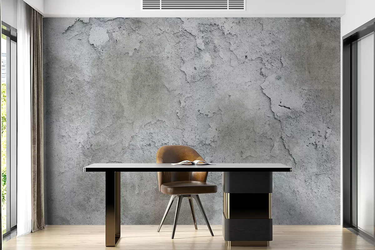 wall murals Concrete wall with roughness u97224