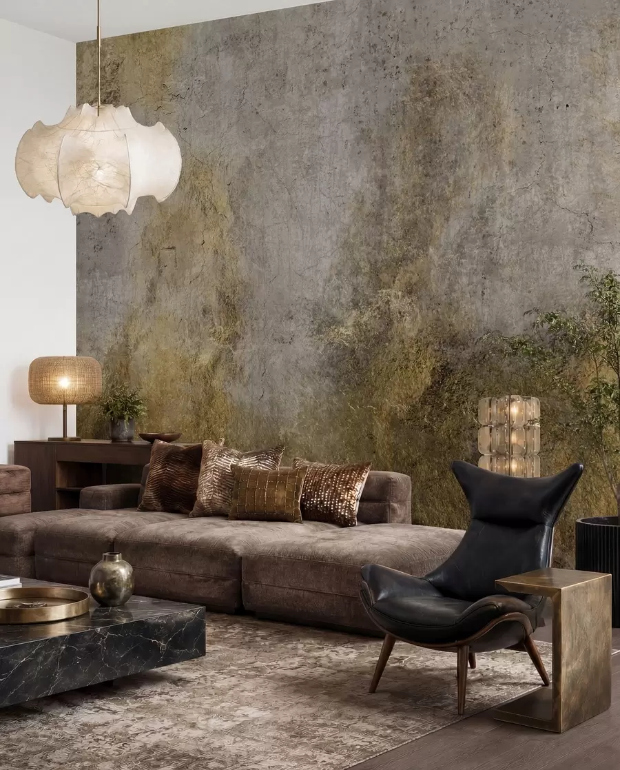 wall murals Rusty concrete wall u97226