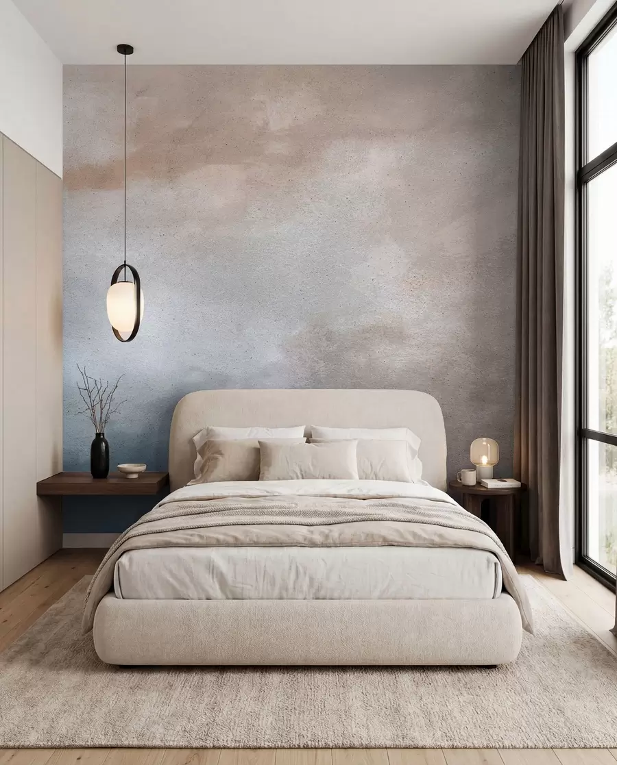 wall murals Smoky concrete u97229