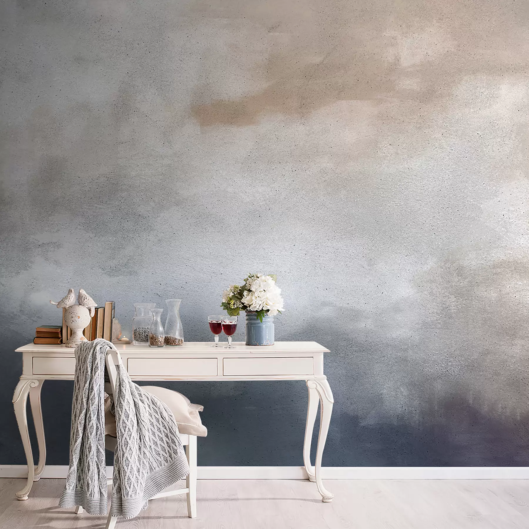 wall murals Smoky concrete u97229