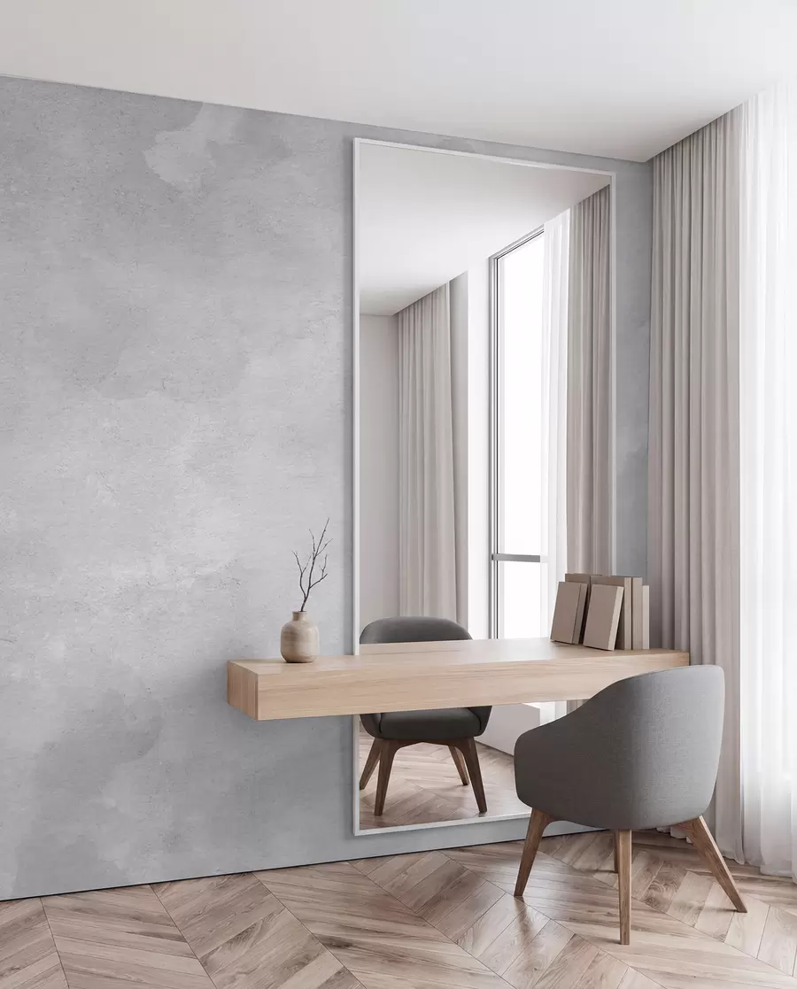 wall murals Gray smoky concrete u97232