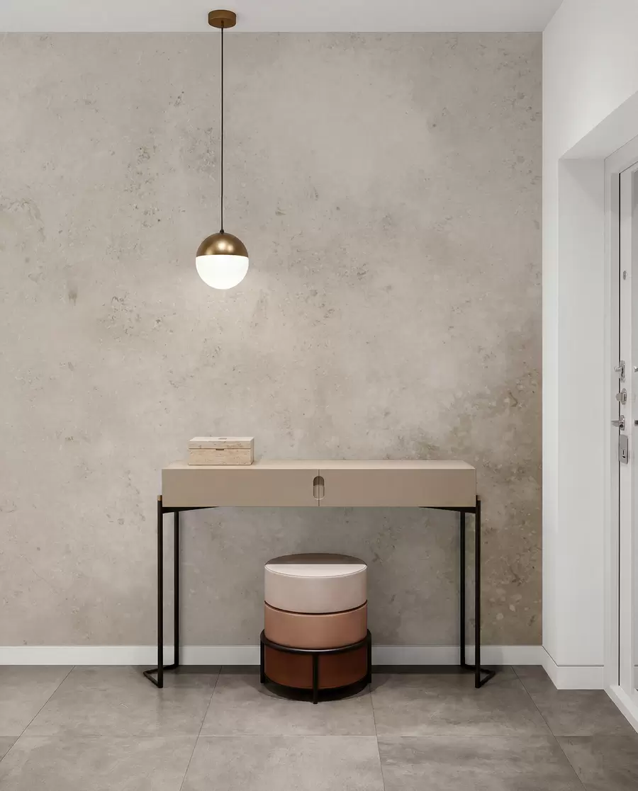 wall murals Beige concrete wall u97236