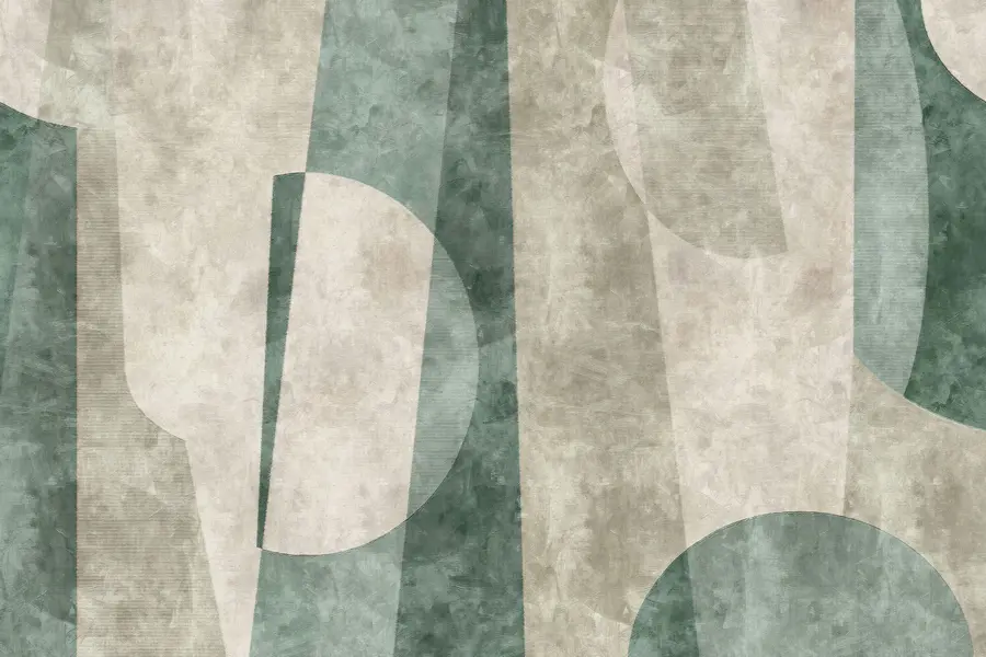 wall murals Geometric shapes in the style of grunge loft u97194