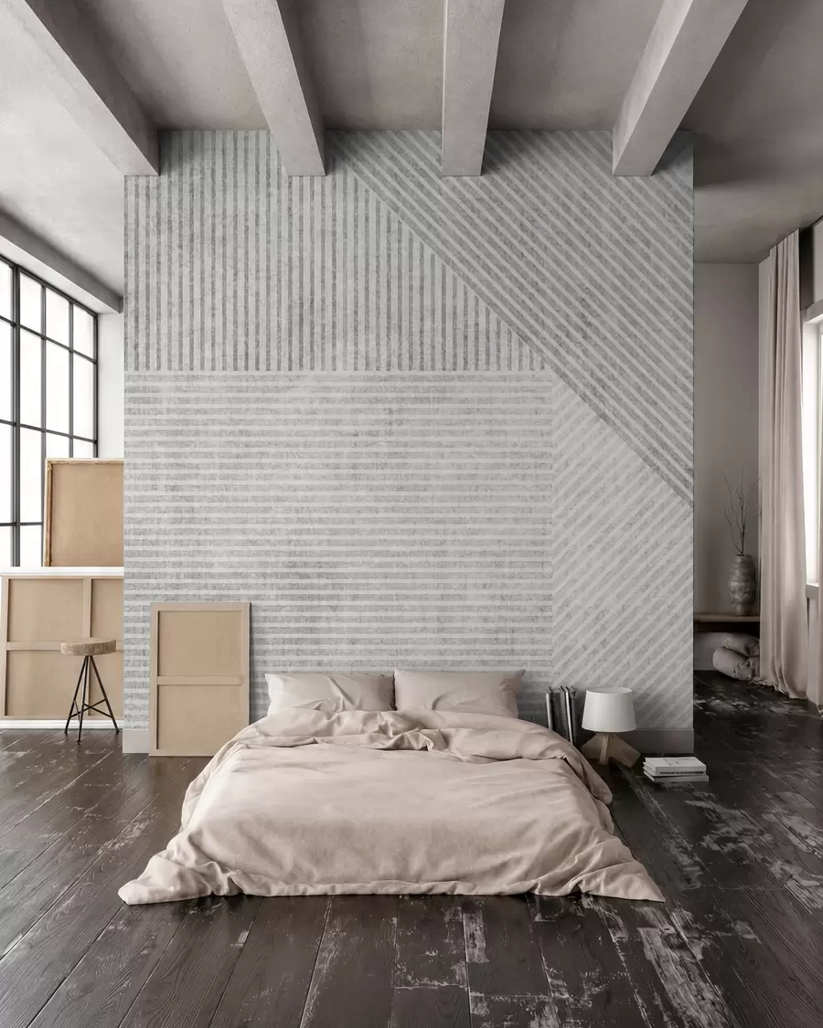 wall murals Geometric vintage lines u96331