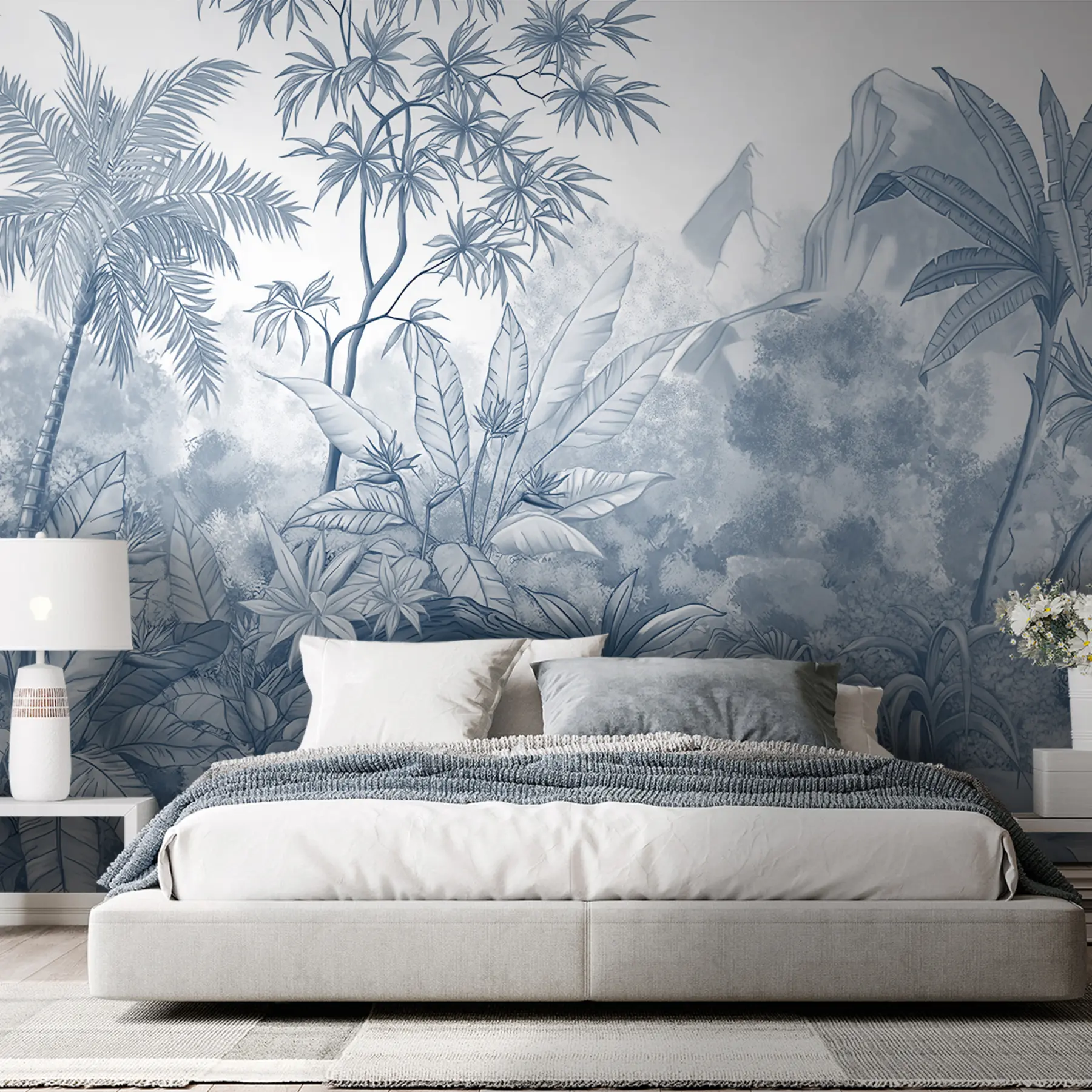 wall murals Tropics in blue u59039v1