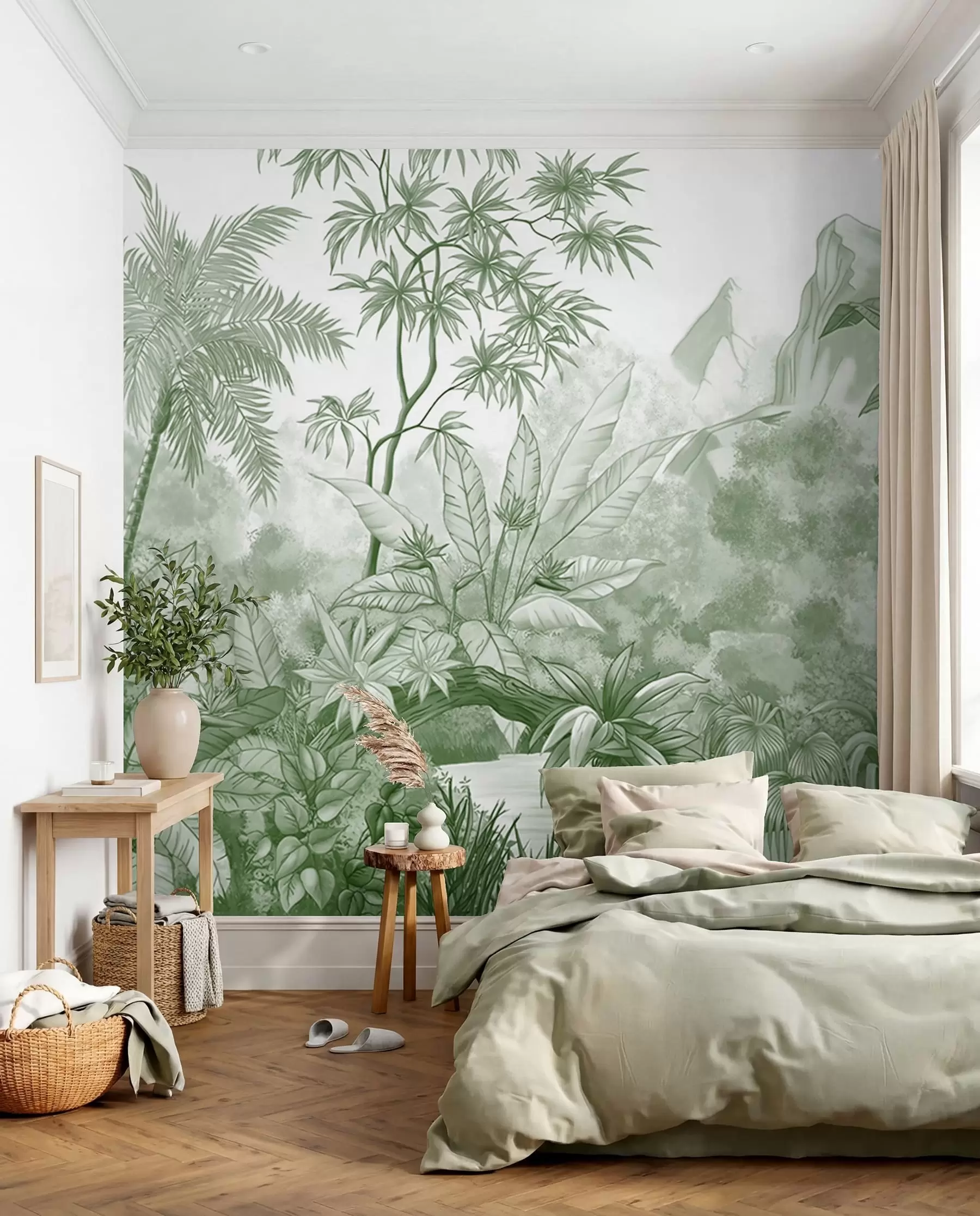 wall murals Tropics in green u59039v3