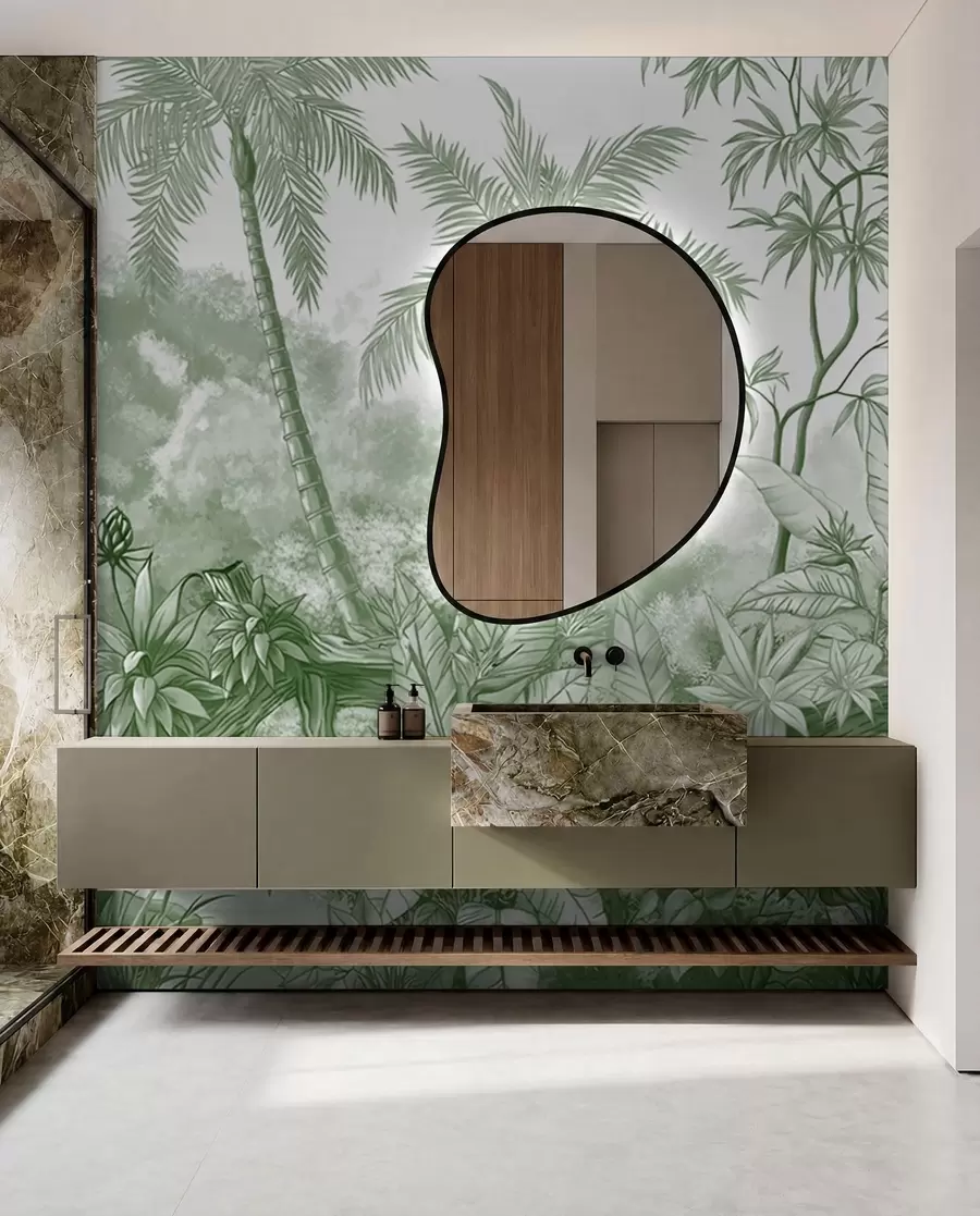 wall murals Tropics in green u59039v3