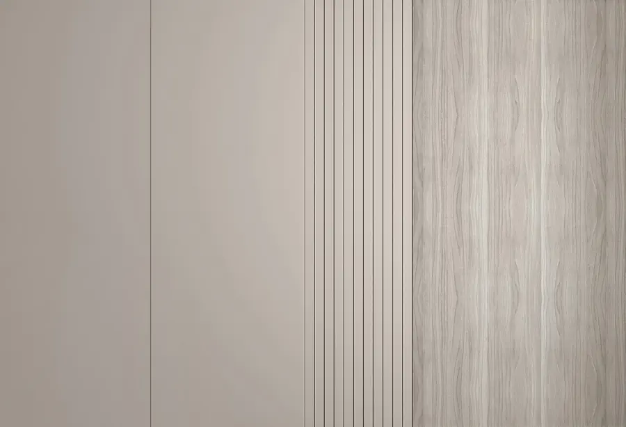 wall murals Panel with staves and wood u97549