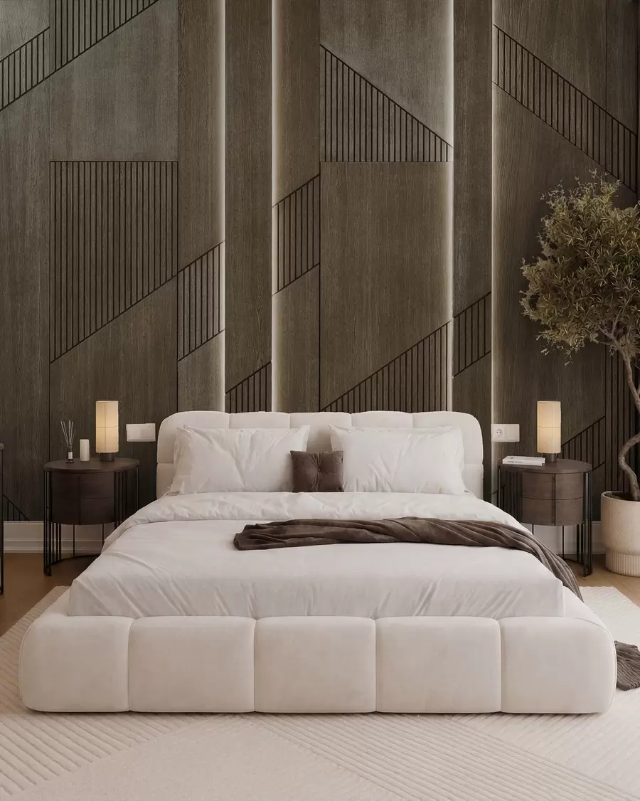 wall murals Wood panel u97555