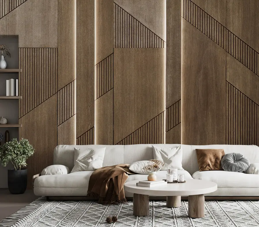 wall murals Wood panel u97555