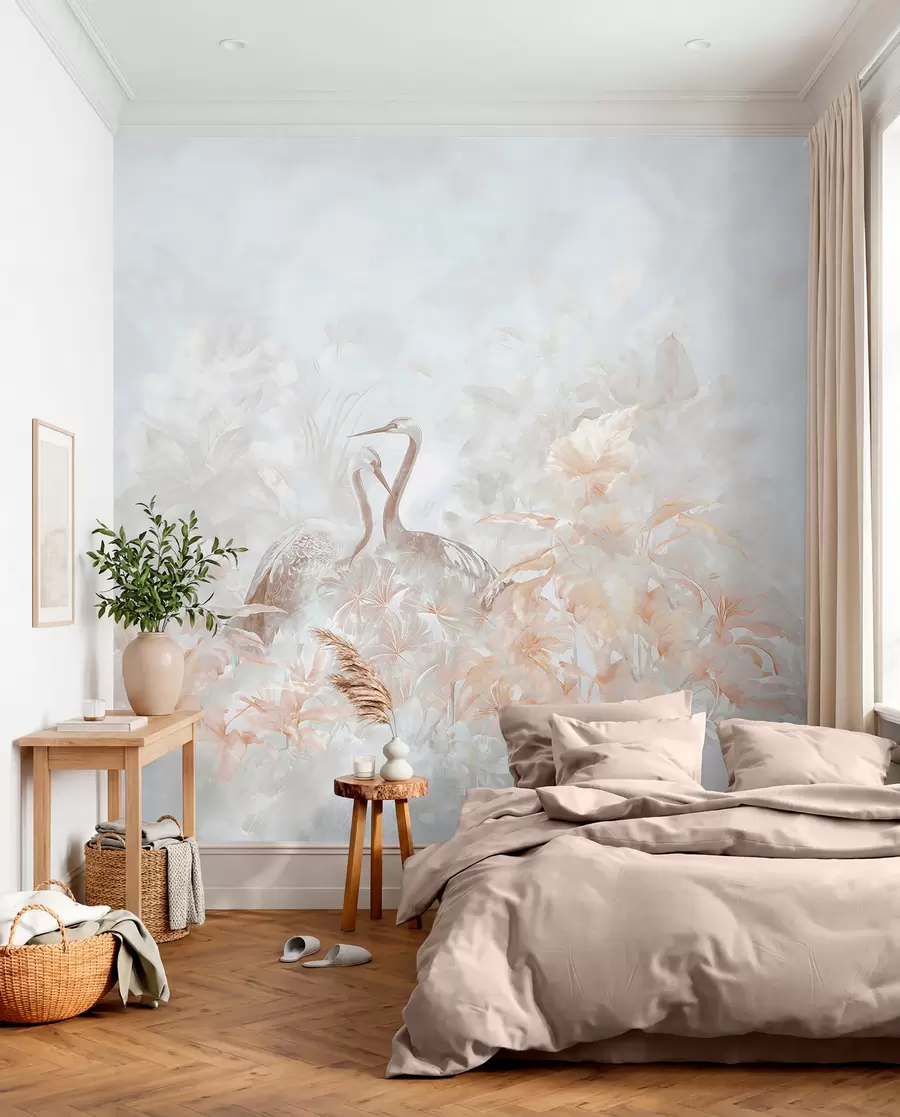 wall murals Storks in love u67508