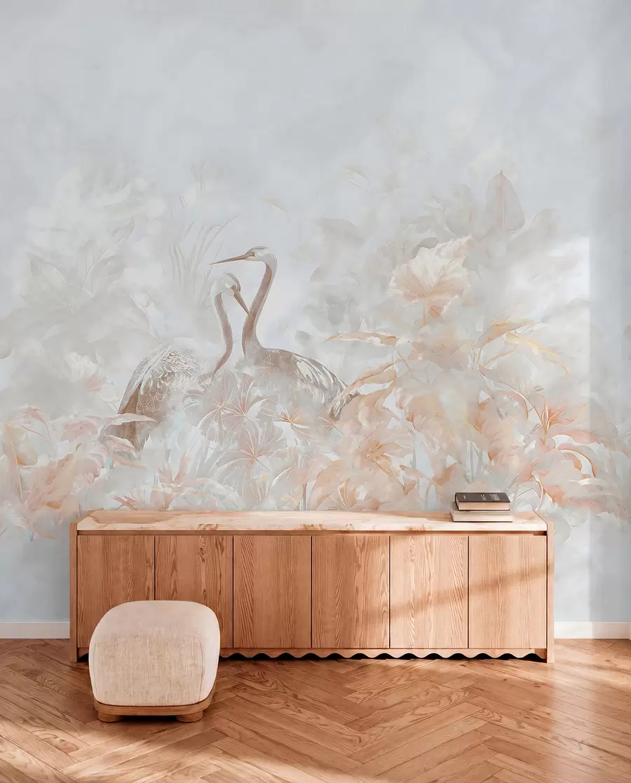 wall murals Storks in love u67508