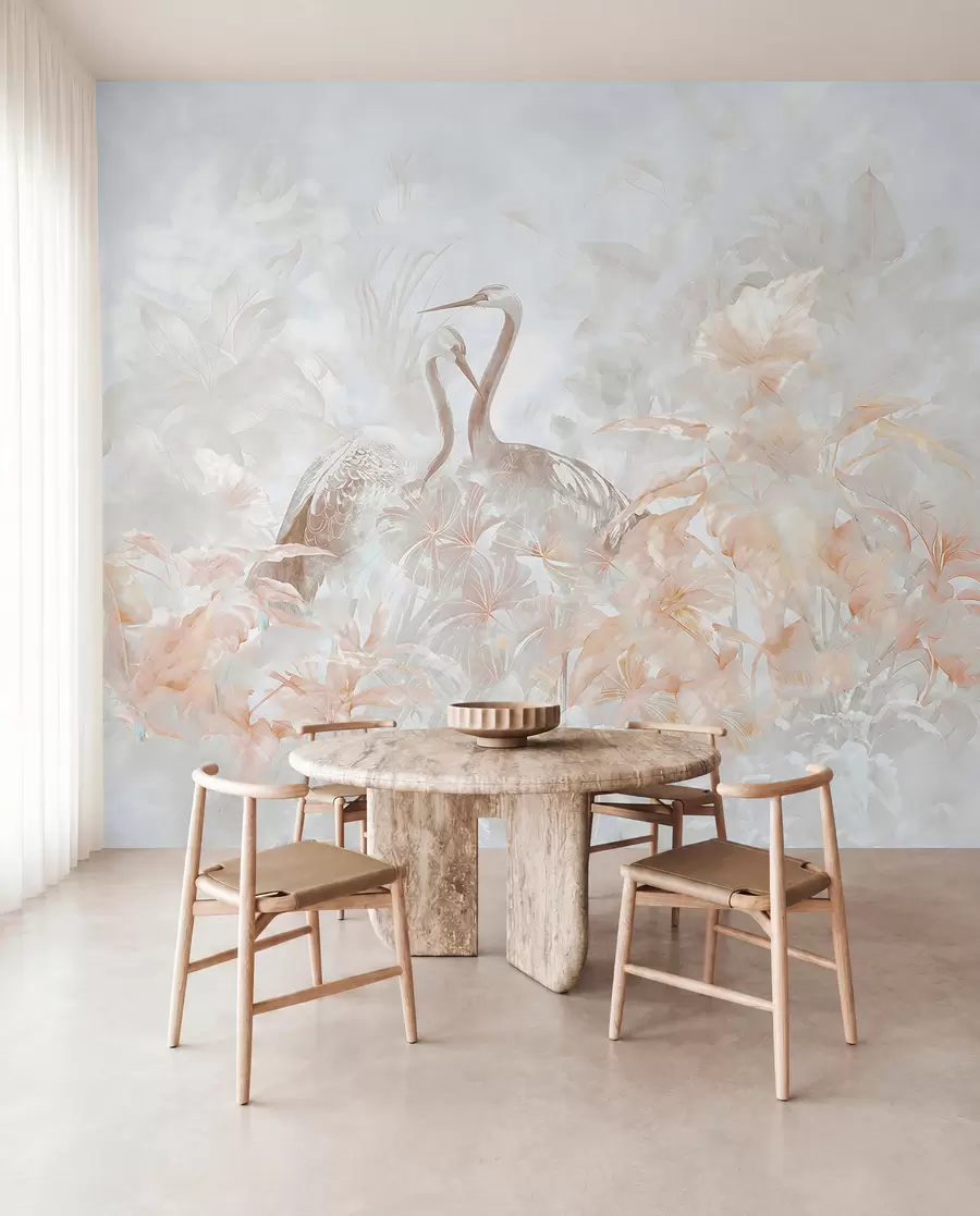 wall murals Storks in love u67508