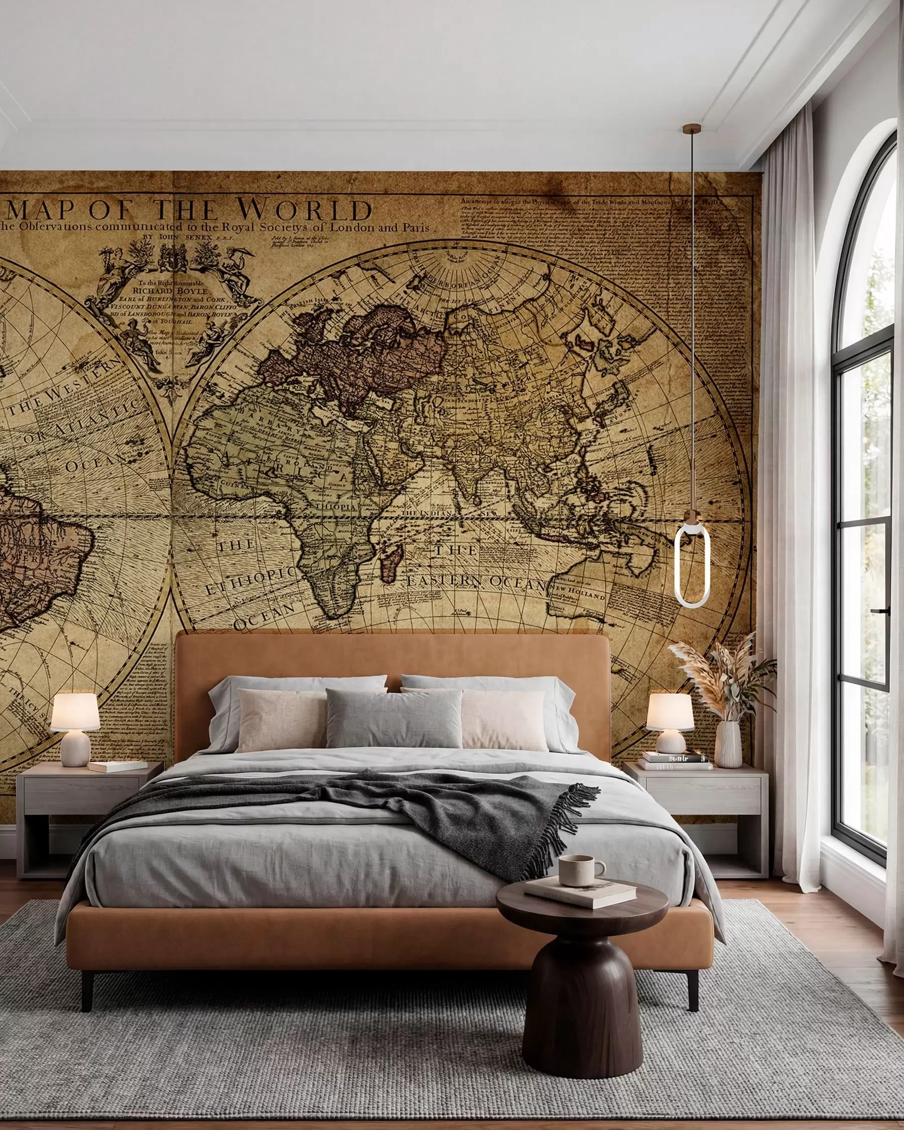 wall murals An antique world map u18533
