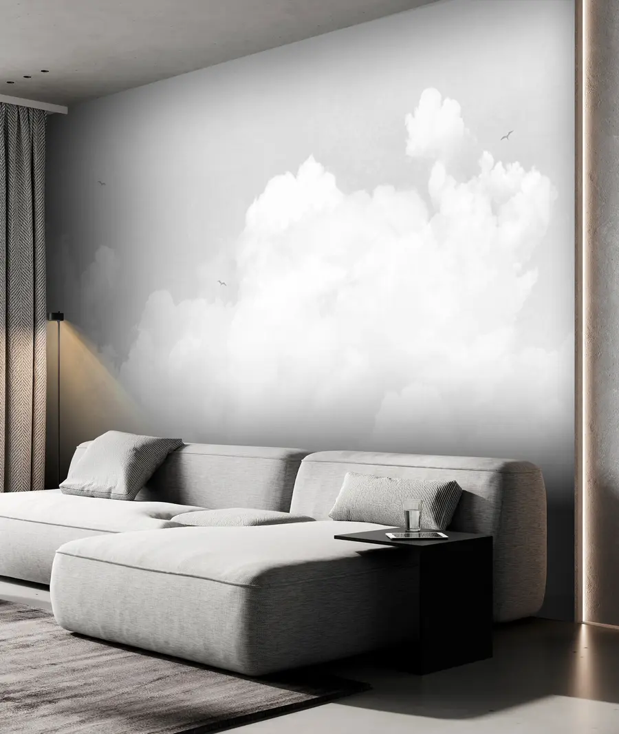 wall murals Vintage clouds in grey sky u96783v4