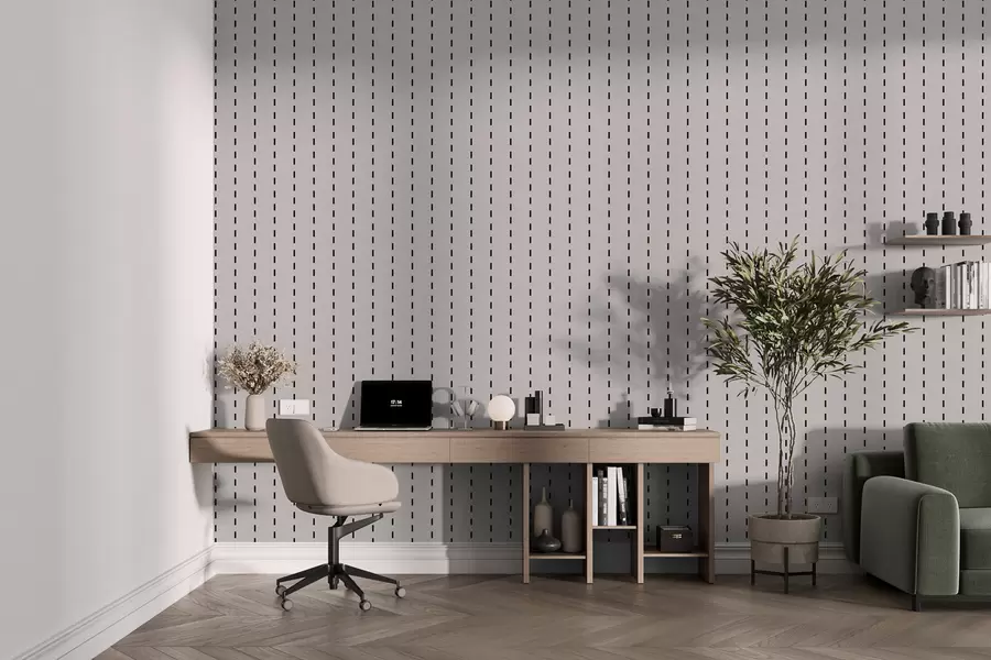 wall murals Linear wallpaper minimalism Scandinavian style hygge u98569