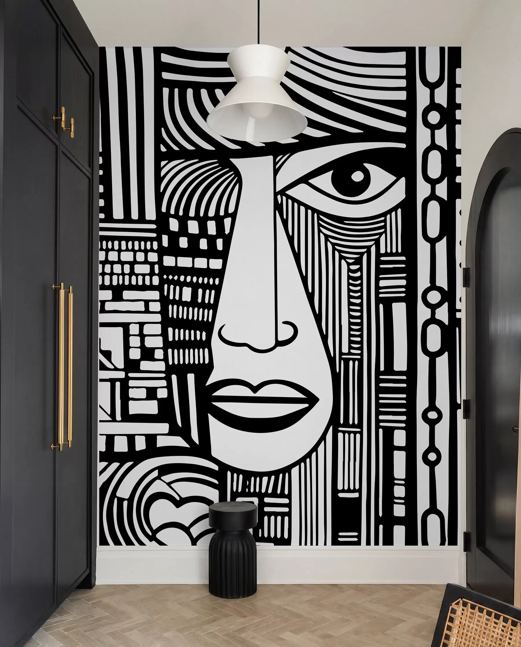 wall murals Abstract face u98713