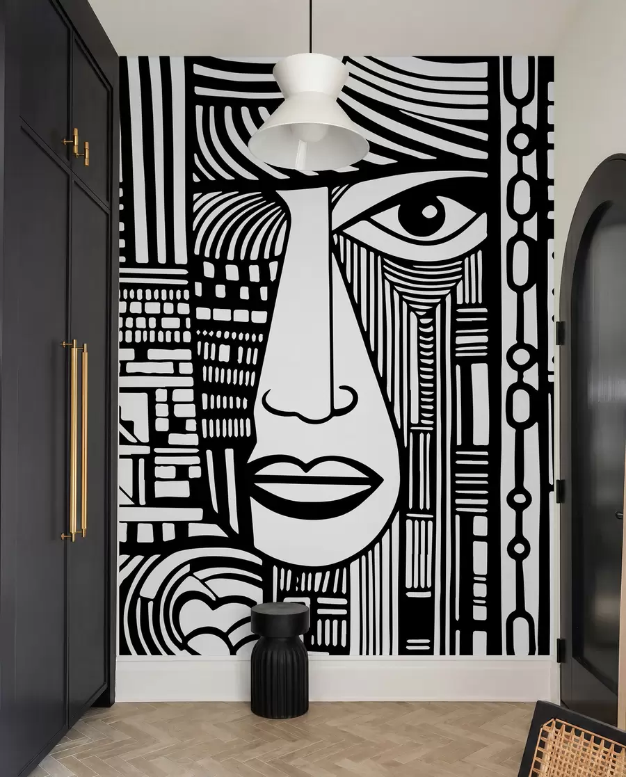 wall murals Abstract face u98713