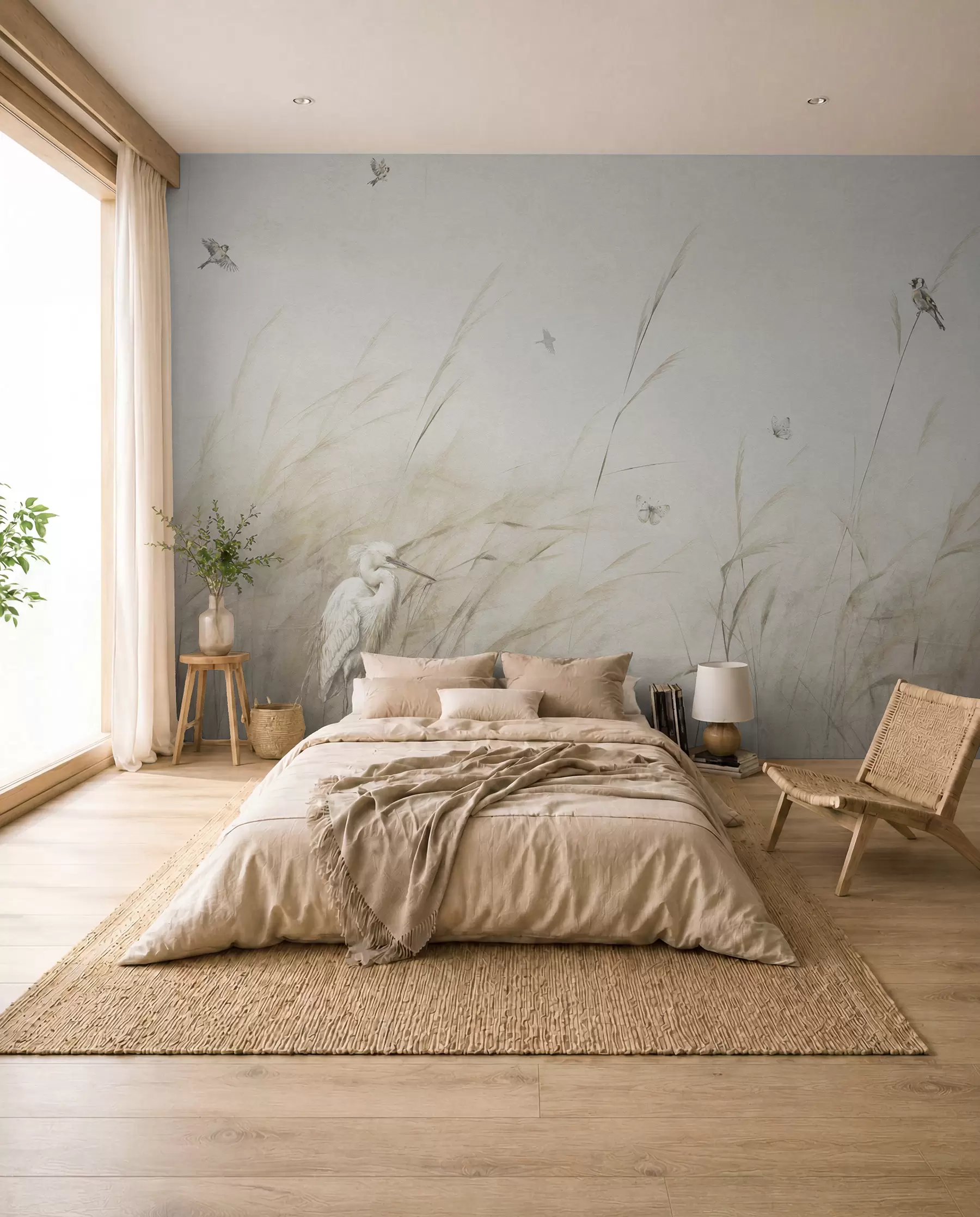 wall murals Reeds in the Breeze u98439