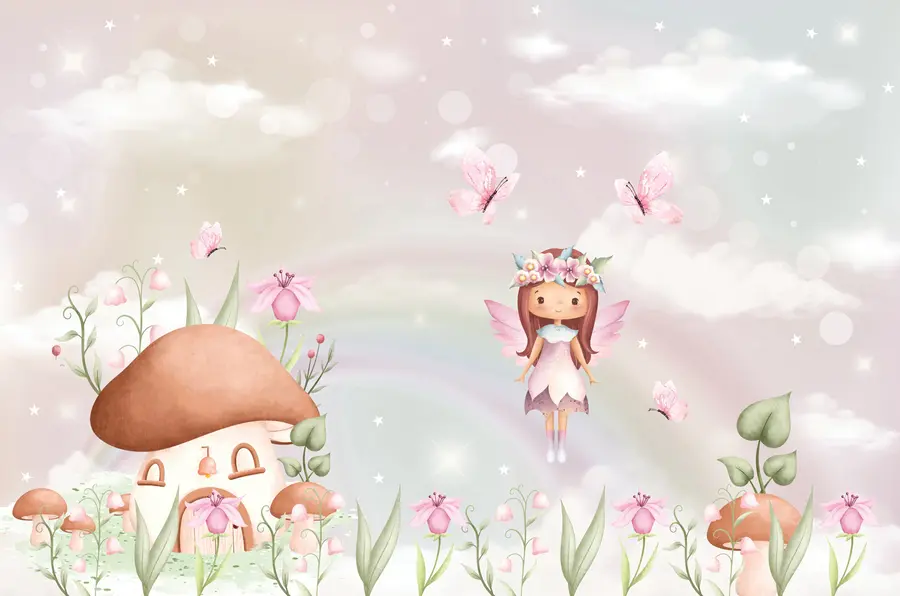 wall murals A fairy world with fairies u98735
