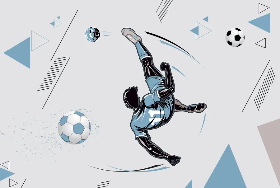wall murals Footballer u98736