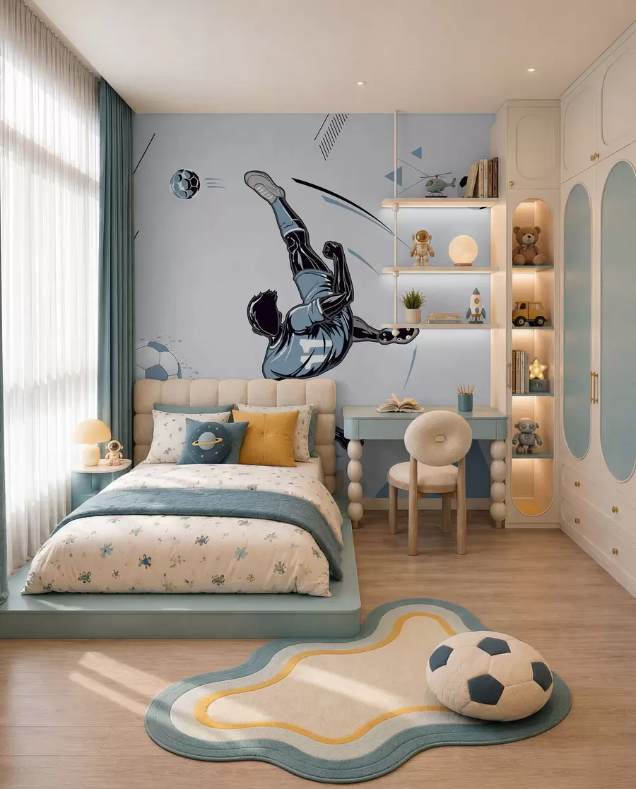 wall murals Bicycle Kick u98736