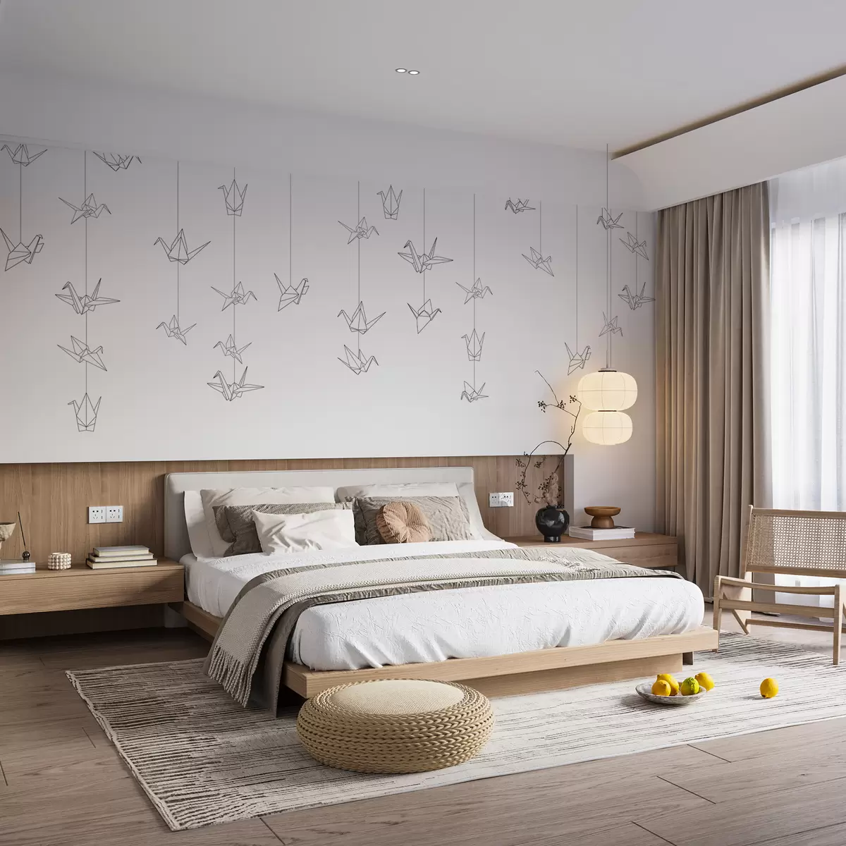 wall murals Origami cranes u98953v1