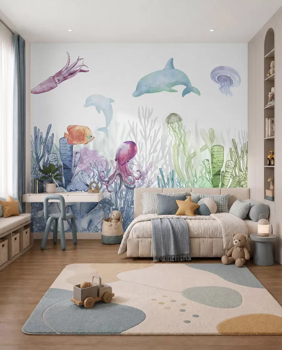 wall murals Sea and strength u98899