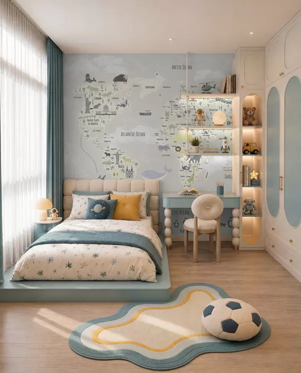 Scandinavian Wall Murals for Kids