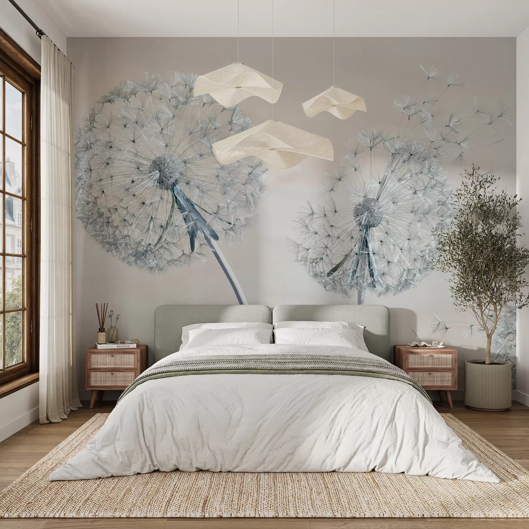 wall murals Large dandelions u44628v1